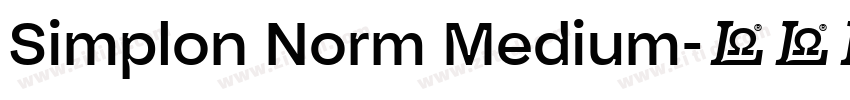 Simplon Norm Medium字体转换